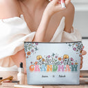Mom Grandma Floral - Gift For Mother, Grandmother - Personalized Cosmetic Bag