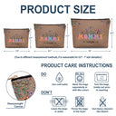 Mom Grandma Floral - Gift For Mother, Grandmother - Personalized Cosmetic Bag