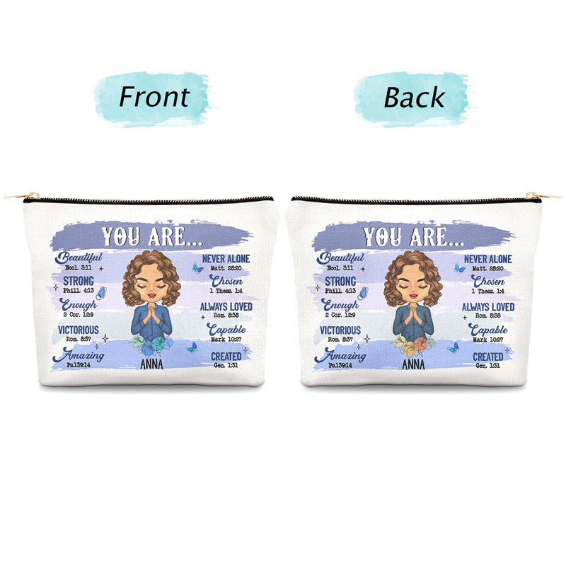 Tu es belle - Cadeau pour toi, cadeau pour femme, cadeau pour elle - Trousse de maquillage personnalisée