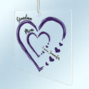 Mom's Grandma's Sweethearts - Gift For Mother, Grandmother - Personalized Acrylic Car Hanger