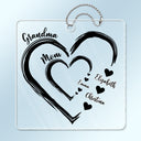 Mom's Grandma's Sweethearts - Gift For Mother, Grandmother - Personalized Acrylic Car Hanger
