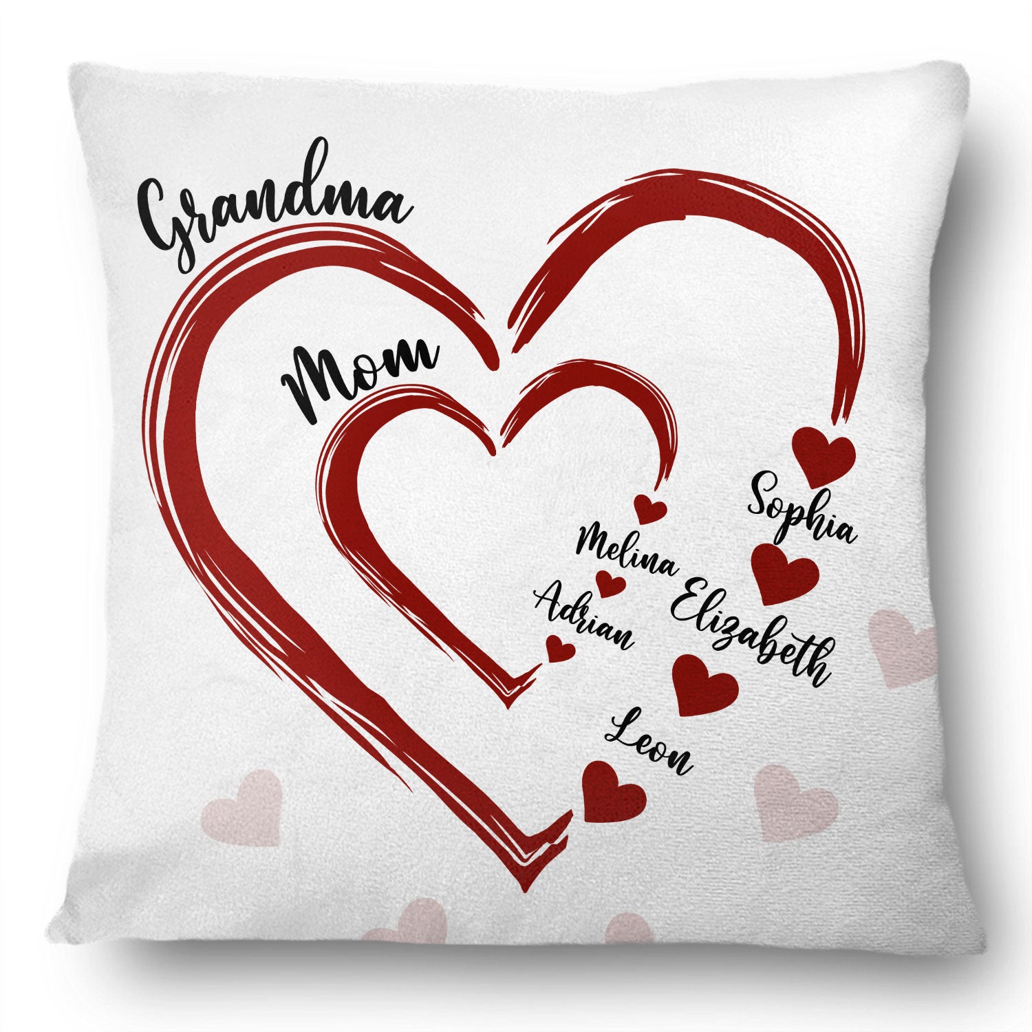 Mom's Grandma's Sweethearts - Gift For Mother, Grandmother - Personalized Pillow