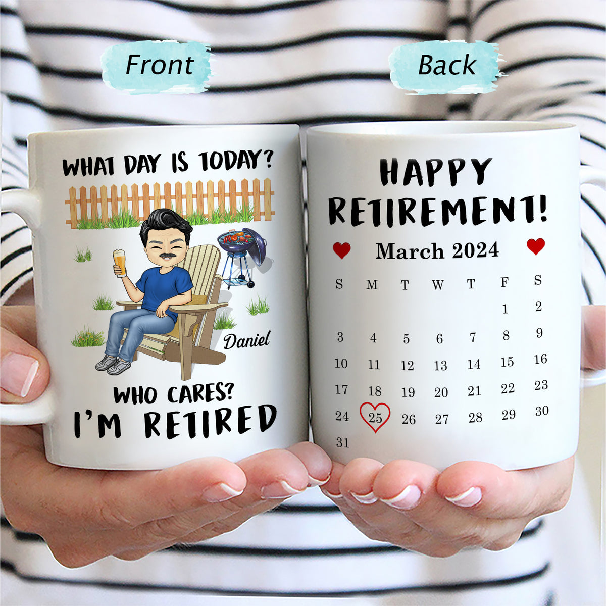 Happy Retirement - Gift For Retiree - Personalized Mug - Wander Prints™