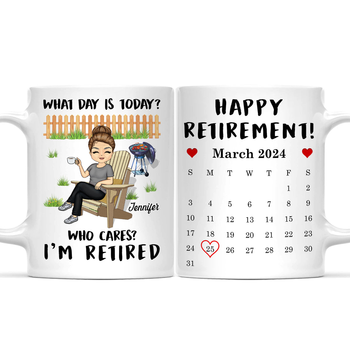 Happy Retirement - Gift For Retiree - Personalized Mug - Wander Prints™