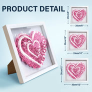 Mom's Grandma's Sweethearts - Gift For Mother, Grandmother - Personalized Flower Shadow Box