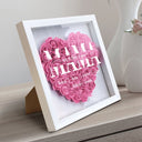 Mom Grandma We Love You - Gift For Mother, Grandmother - Personalized Flower Shadow Box