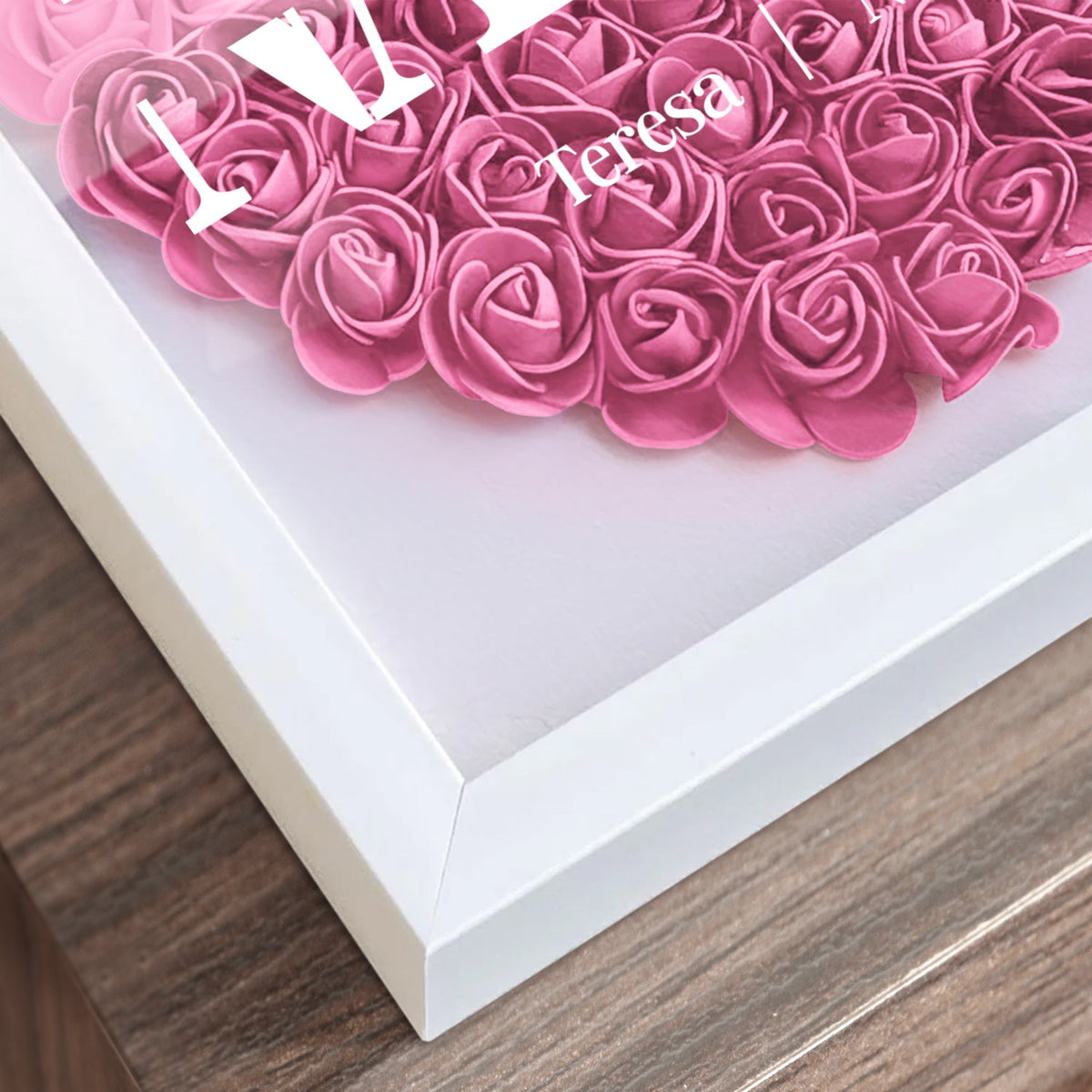 Mom Grandma We Love You - Gift For Mother, Grandmother - Personalized Flower Shadow Box