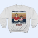 Grandpa Grandma & Grandkids Besties Since - Gift For Grandparents, Gift For Parents - Personalized T Shirt