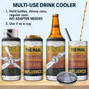 Funcle The Bad Influence - Gift For Uncle - Personalized 4 In 1 Can Cooler Tumbler
