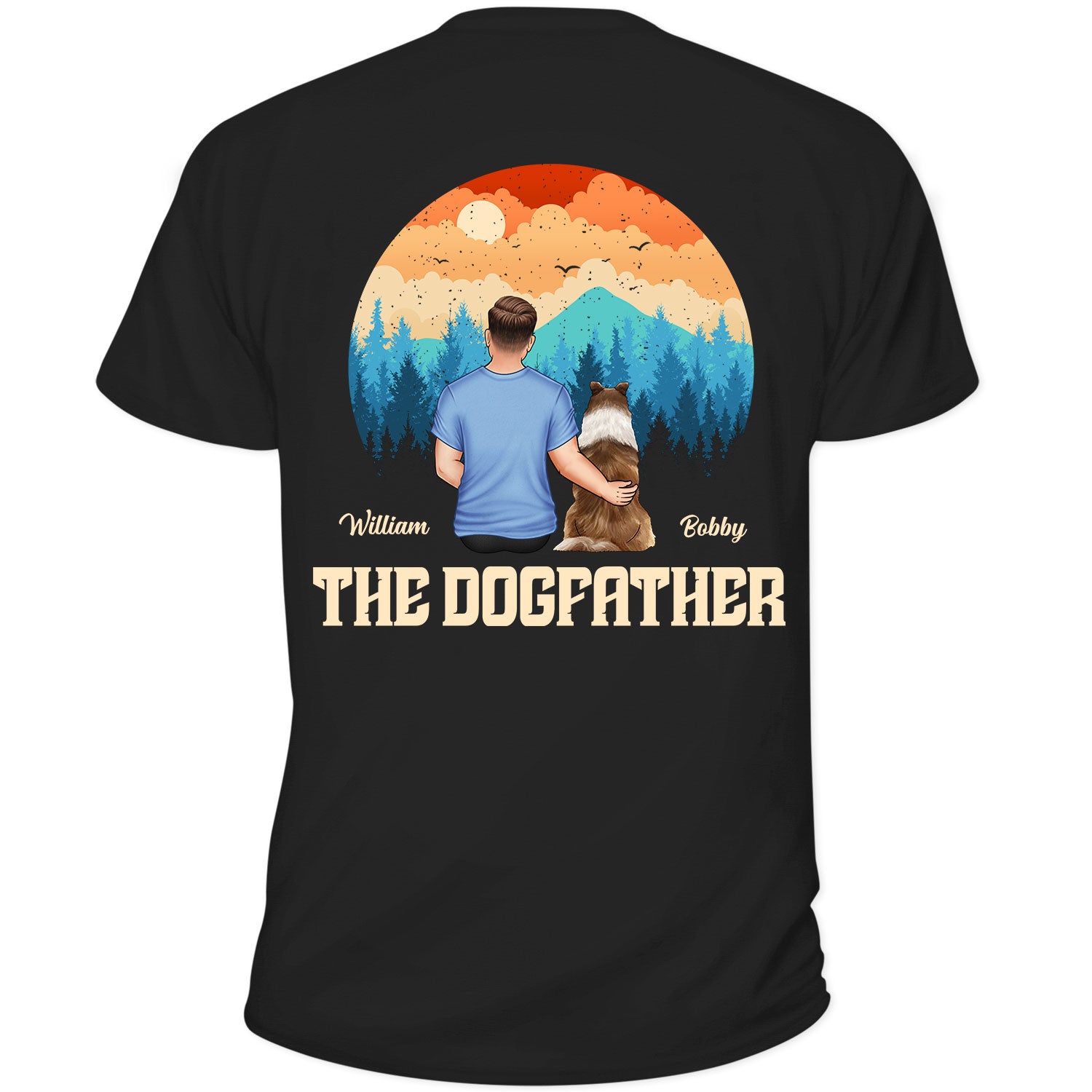 The Dogfather - Personalized T Shirt