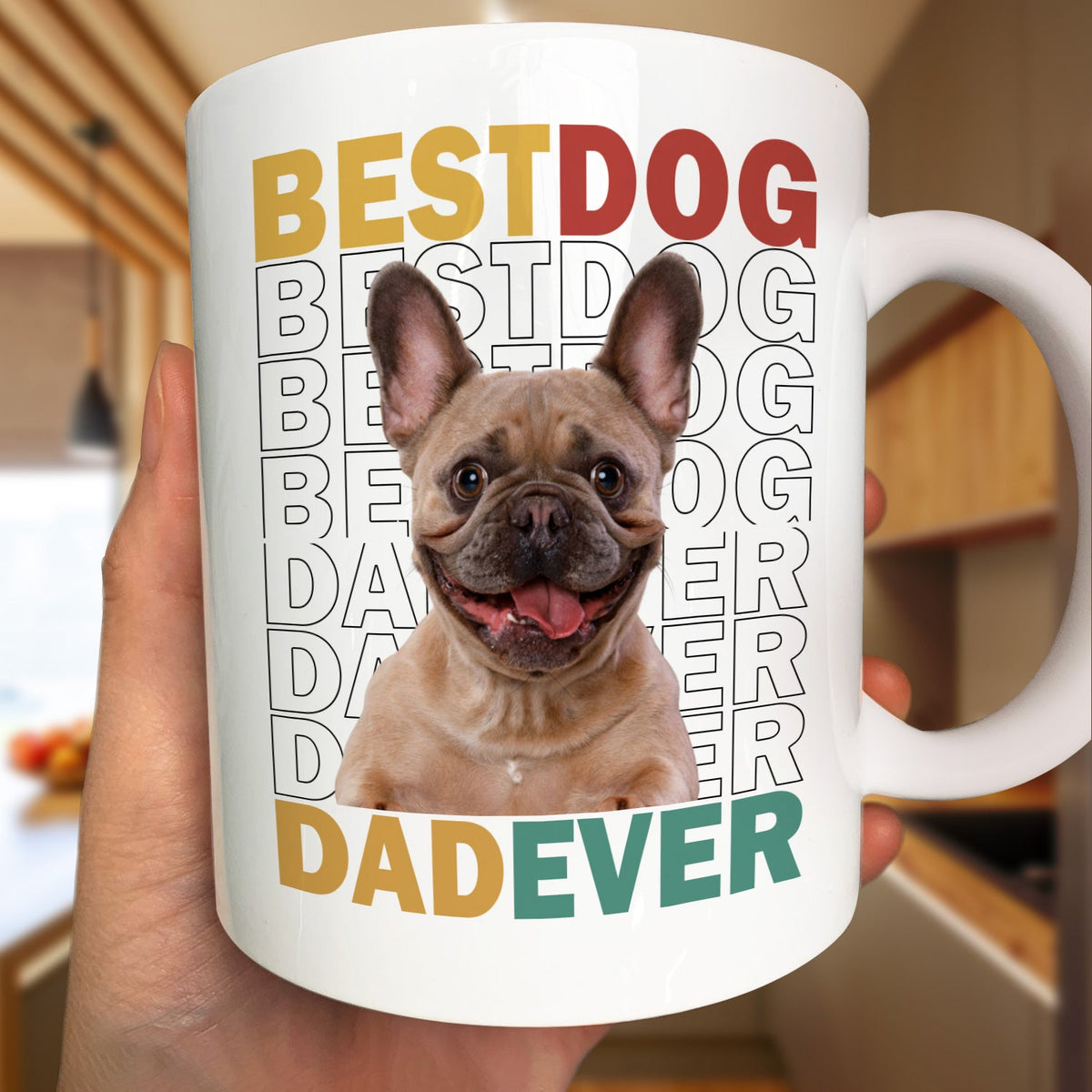 Custom Photo Best Dog Cat Dad Mom Ever - Personalized Mug