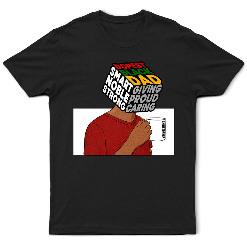 Rubik Dopest Black Dad - Personalized T Shirt