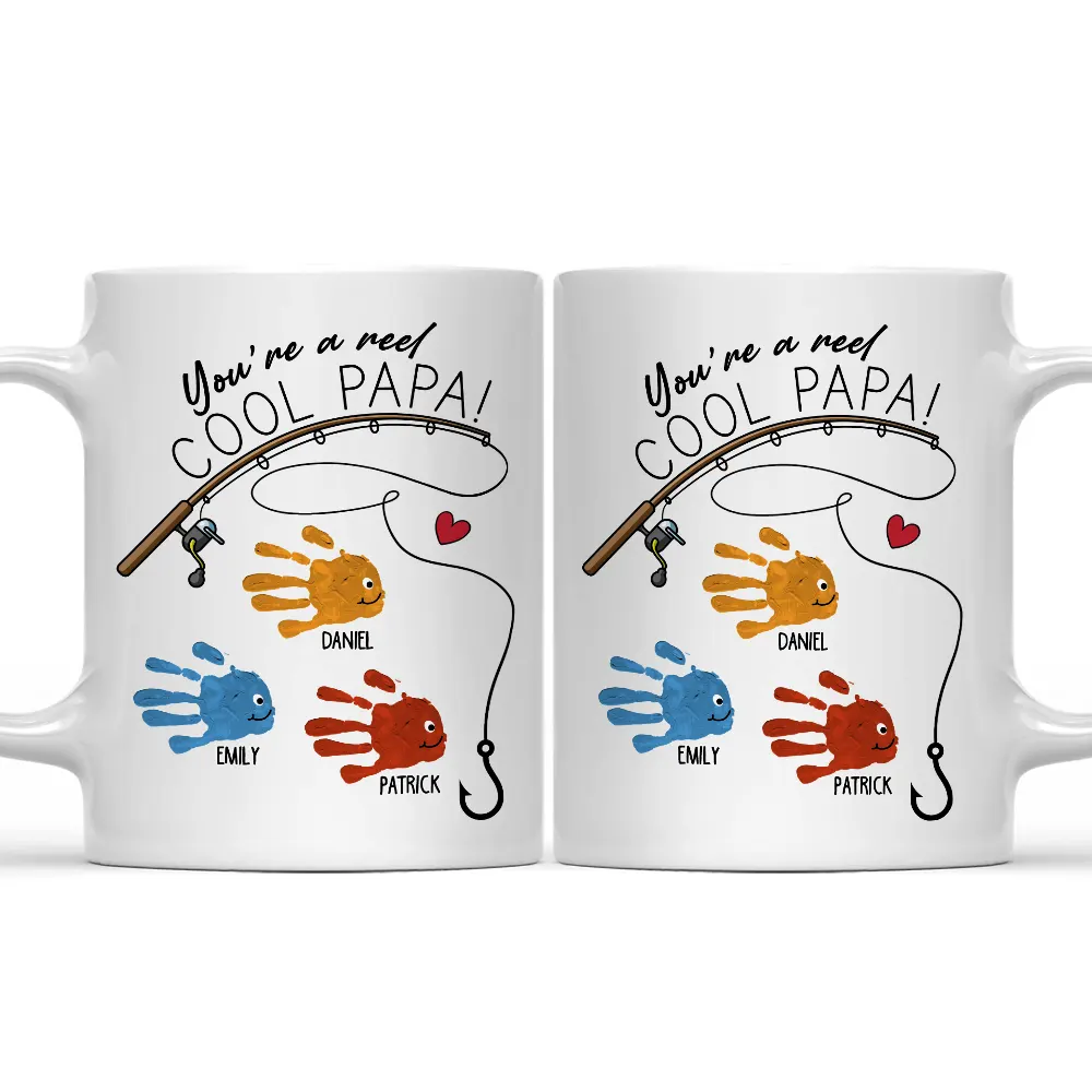 Reel Cool Papa Hands Down - Personalized Mug