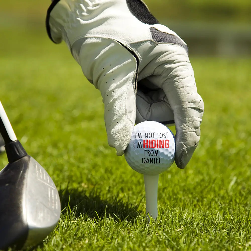 Custom Photo I'm Not Lost - Personalized Golf Ball