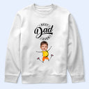 Custom Photo Best Daddy Ever Dancing Kids - Personalized T Shirt