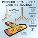 Teacher Pencil - Personalized 2-Layered Wooden Plaque With Stand