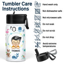 Cute Animal Alphabet - Personalized Kids Water Bottle