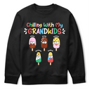 Chilling With My Grandkids - Personalized T Shirt