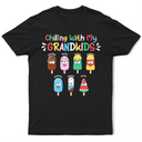 Chilling With My Grandkids - Personalized T Shirt