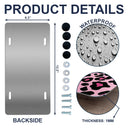 Plaque d'immatriculation personnalisée avec imprimé léopard monogramme 