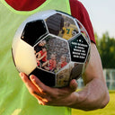 Photo personnalisée « J'ai marqué un but avec toi, papa » - Ballon de football personnalisé 