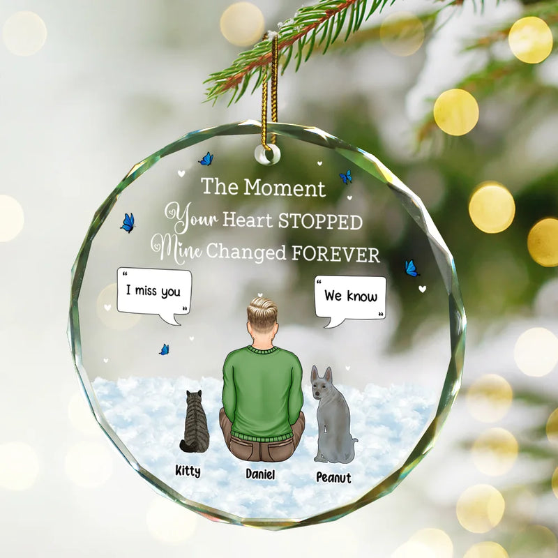 You Were My Favorite Hello And Hardest Goodbye - Personalized Circle Glass Ornament