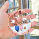 You Were My Favorite Hello And Hardest Goodbye - Personalized Circle Glass Ornament