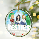 Noël ensemble dans l'esprit - Ornement en verre rond personnalisé 