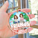 Noël ensemble dans l'esprit - Ornement en verre rond personnalisé 