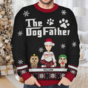 Christmas The Dogmother The Dogfather - Personalized Unisex Ugly Sweater