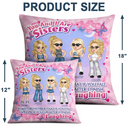 Toi et moi sommes sœurs - Oreiller personnalisé 