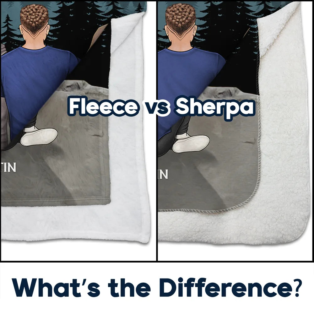 Our Love Was Written In The Star - Personalized Fleece Blanket, Sherpa Blanket