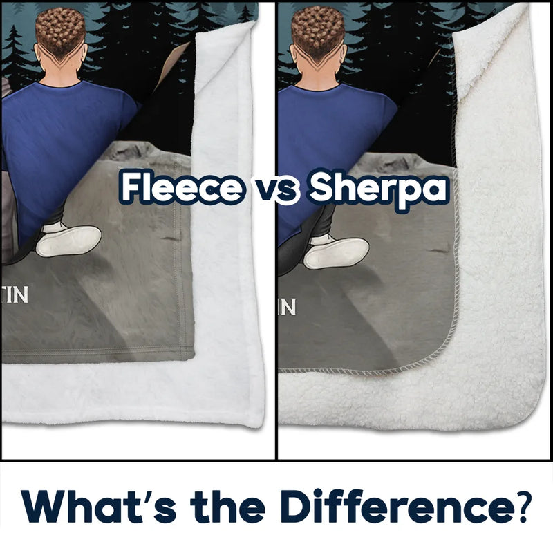 Our Love Was Written In The Star - Personalized Fleece Blanket, Sherpa Blanket