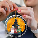 Grandissez vieux amis - Ornement en verre rond personnalisé 