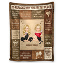 Reasons Why You Are My Bestie - Personalized Fleece Blanket, Sherpa Blanket