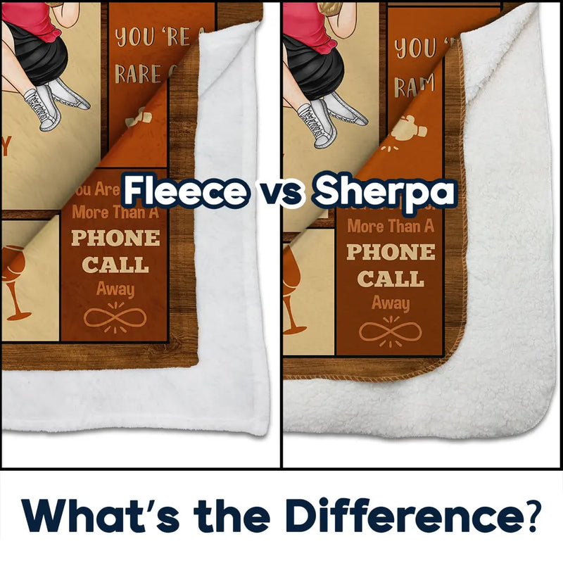 Reasons Why You Are My Bestie - Personalized Fleece Blanket, Sherpa Blanket