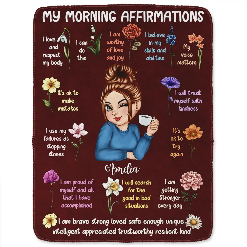 Couverture d'affirmation - Couverture polaire personnalisée, couverture sherpa 