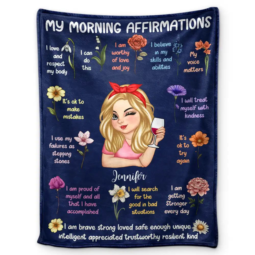 Couverture d'affirmation - Couverture polaire personnalisée, couverture sherpa 