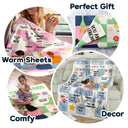 Gift For Sisters,Gift For Bestie,Love - Sending You Big Hugs - Personalized Fleece Blanket, Sherpa Blanket