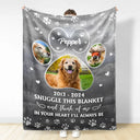 Pet Lovers, Memorial - Custom Photo In Your Heart I'll Always Be Pet - Personalized Fleece Blanket, Sherpa Blanket