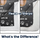 Pet Lovers, Memorial - Custom Photo In Your Heart I'll Always Be Pet - Personalized Fleece Blanket, Sherpa Blanket