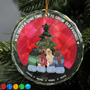 Gift For Bestie - Long Time To Grow Old Friends - Personalized Circle Glass Ornament