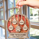 Family - Our Family Kids Pet - Personalized Suncatcher Ornament