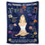 Gift For Yourself, Gift For Women - Yoga Girl My Morning Affirmations Flower - Personalized Fleece Blanket, Sherpa Blanket
