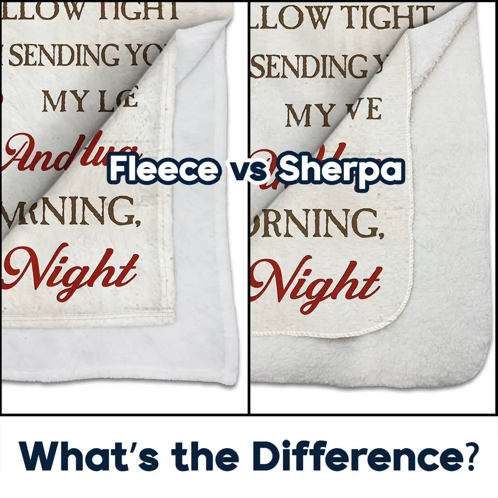 Memorial - Custom Photo Memorial A Hug From Heaven - Personalized Fleece Blanket, Sherpa Blanket