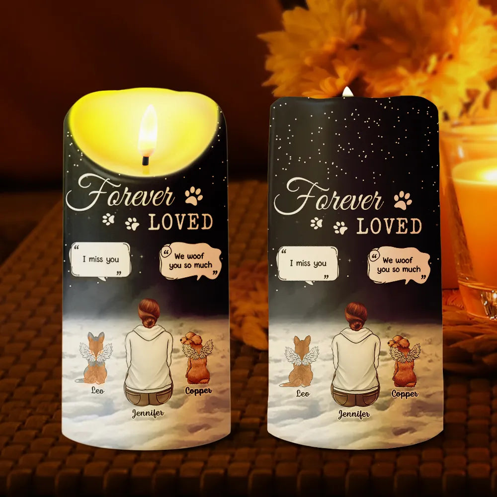 Pet Lovers - Memorial I Miss You Dog Cat - Personalized Flameless LED Candle