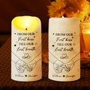 Gift For Couples - Couple I Met You I Liked You I Love You - Personalized Flameless LED Candle