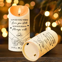Gift For Couples - Couple I Met You I Liked You I Love You - Personalized Flameless LED Candle