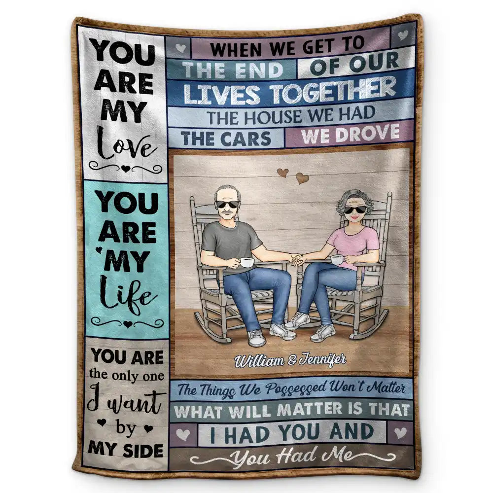 I Had You And You Had Me Old Couple - Personalized Fleece Blanket, Sherpa Blanket