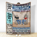 Gift For Couples, Gift For Husband, Gift For Wife, Gift For Boyfriend, Gift For Girlfriend - I Had You And You Had Me Old Couple - Personalized Fleece Blanket, Sherpa Blanket